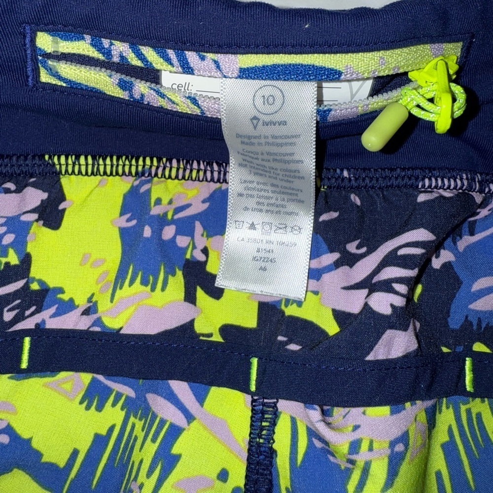 Ivivva by Lululemon Girls Speed Up Shorts Size 10 - Picture 5 of 5